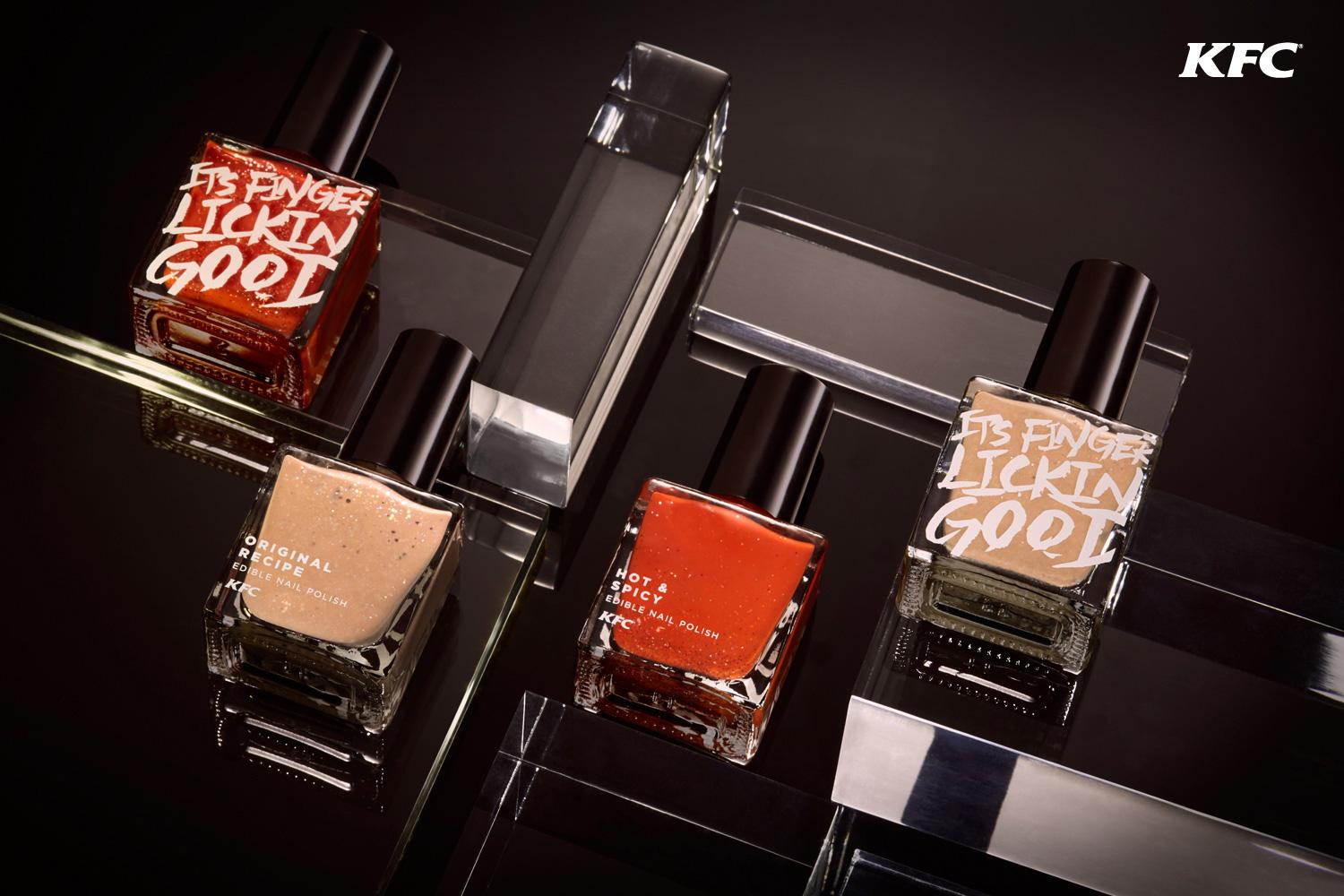 KFC launched edible nail polishes in 2016