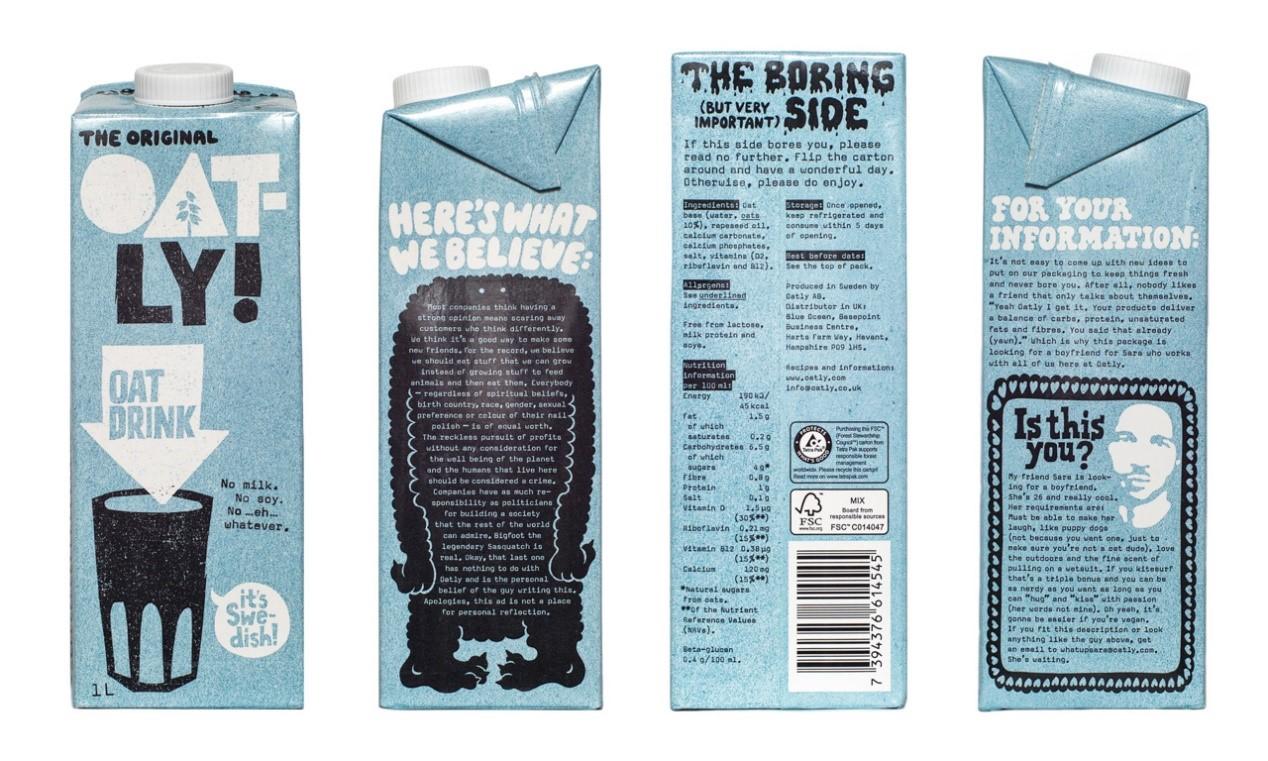 Oatly Packaging