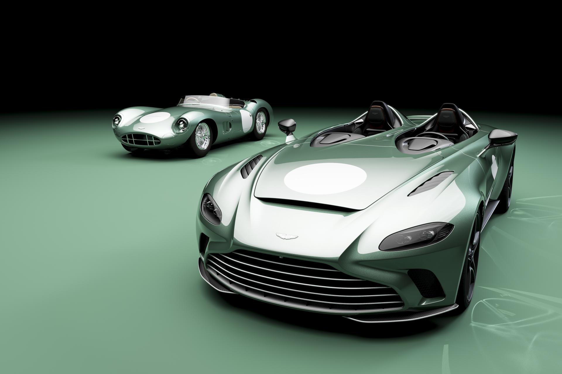 Aston Martin DBR1 and V12 Speedster