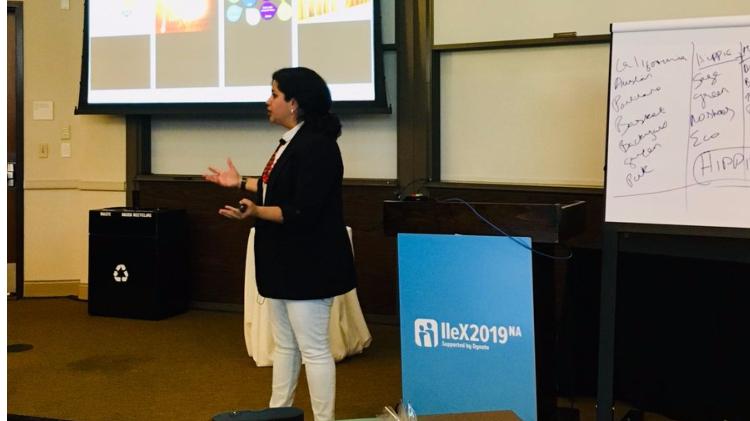 Labbrand Research Director Archana Mohan at IIeX 2019.