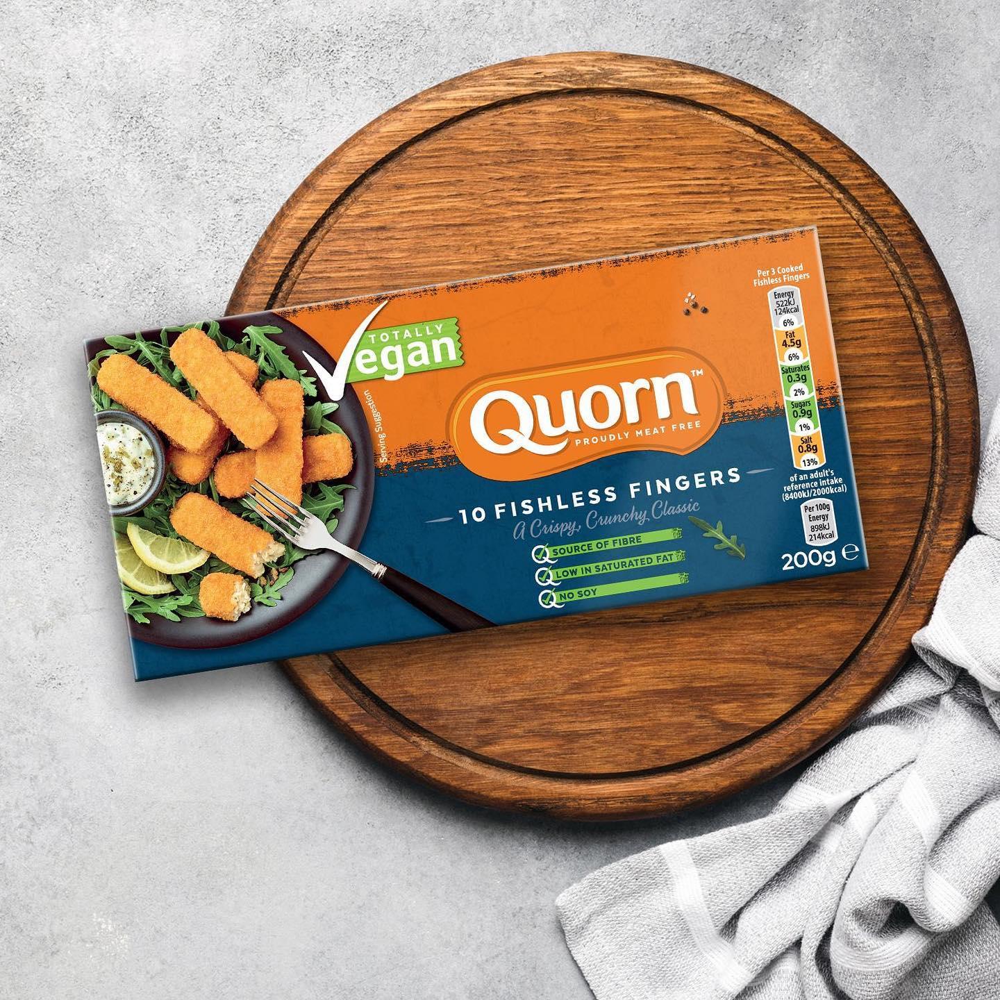 Quorn Fishless Fingers with brand consulting and repositioning strategy