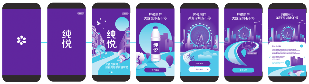 Chunyue's page design of "City Walk" brand activation campaign