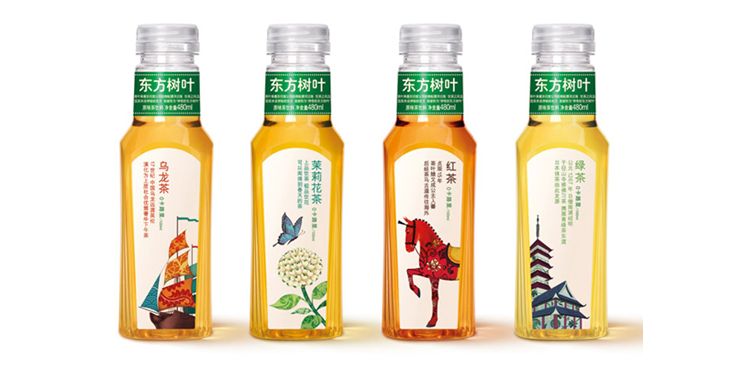 Oriental Leaves Bottle Design