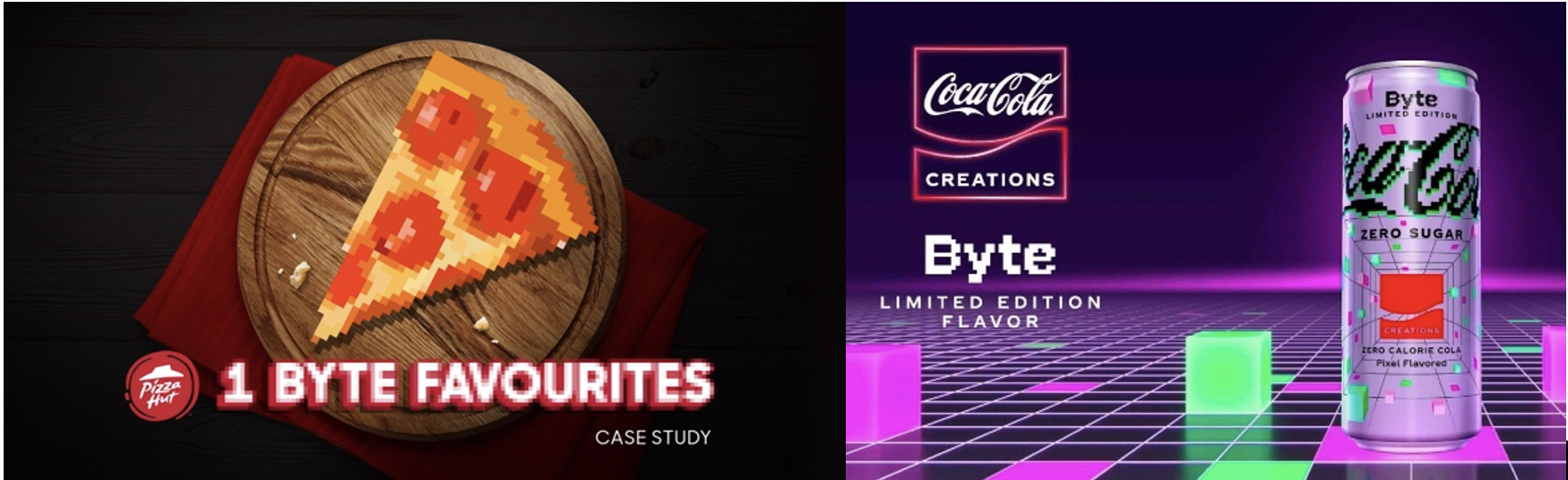 Pizza Hut 1 Byte Favorites/Coca-cola Zero sugar byte